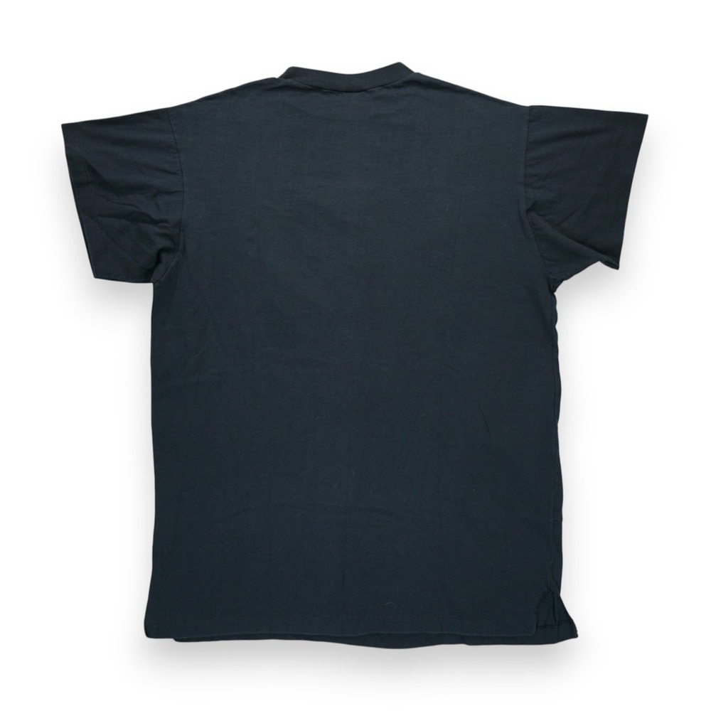 Vintage 1989 Air Waves Womens T-Shirt Siren Print One Size Black Short Sleeve - Picture 6 of 6